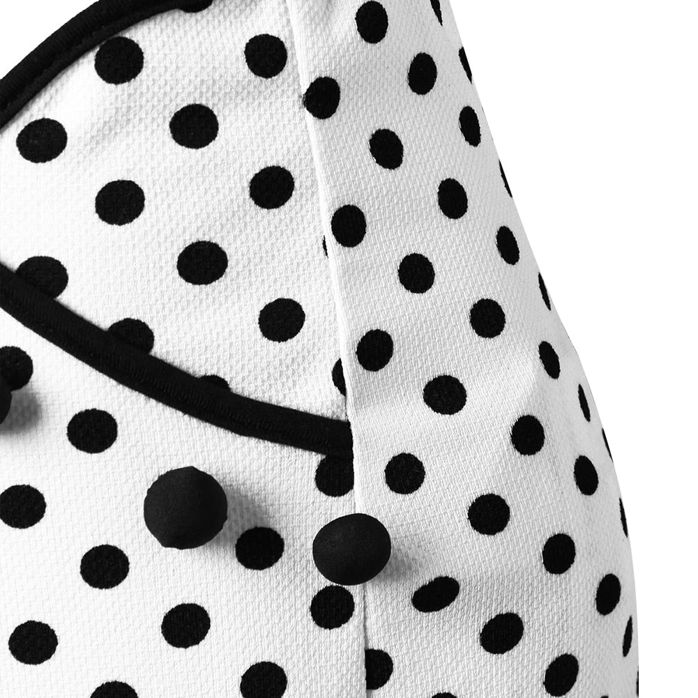 Summer Skirt Fashion Women High Waist Lady Office Skirt Sexy Slim Polka Dot Mermaid Skirt Trumpet Ruffle Women Work Office Skirt