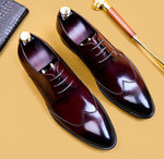 Load image into Gallery viewer, High Quality Handmade Oxford Dress Shoes Men Genuine Cow Leather Shoes Footwear Wedding Formal Italian Shoes
