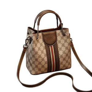 Luxury Bucket Bags Famous Brands Women Leather Handbag Designer Purse Ladies Tote Wide Strap Crossbody Shoulder Bags Top Handles