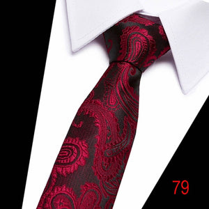 100% Silk tie 7.5 cm floral necktie high fashion plaid ties for men slim cotton cravat neckties