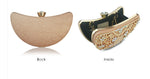Load image into Gallery viewer, Luxury Clutches Moon Sequined Hollow Out Crystal Lady Shoulder Phone Wallet Case Wedding Shoes Matching Bag Evening Handbags
