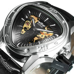 Load image into Gallery viewer, Winner Official Triangle Golden Skeleton Watch for Men Mechanical Automatic Sport Men&#39;s Watches  Top Brand Luxury Clock
