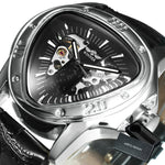 Load image into Gallery viewer, Winner Official Triangle Golden Skeleton Watch for Men Mechanical Automatic Sport Men&#39;s Watches  Top Brand Luxury Clock
