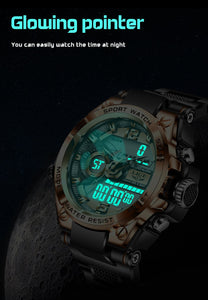 NEW LIGE Digital Men Military Watch 50m Waterproof Wristwatch LED Quartz Clock Sport Watch Male Big Watches Men Relogios Masculino