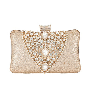 Diamond Wedding Clutch Purse Luxury Women Handbag Design Party Shoulder Bag
