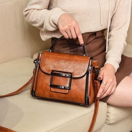 Genuine Leather Handbag Handbags Woman Small Vintage Crossbody Bags