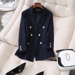 Cargar imagen en el visor de la galería, HGM  Pant Suits OL 2 Piece Sets Double Breasted Blazer Jacket &amp; Trousers Suit For Women Set
