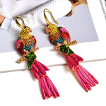 Load image into Gallery viewer, Long Bird-Shaped Earring High-quality Colorful Crystals Drop Earrings Fashion Jewelry Accessories For Women
