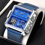 Load image into Gallery viewer, HGM LIGE Luxury Men Quartz Digital Watch Creative Sport Watches Male Waterproof Wristwatch Montre Homme Clock Relogio Masculino+box
