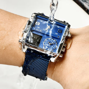 HGM LIGE Luxury Men Quartz Digital Watch Creative Sport Watches Male Waterproof Wristwatch Montre Homme Clock Relogio Masculino+box