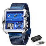 Load image into Gallery viewer, HGM LIGE Luxury Men Quartz Digital Watch Creative Sport Watches Male Waterproof Wristwatch Montre Homme Clock Relogio Masculino+box

