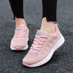 Load image into Gallery viewer, Sneakers Women Shoes Flats Casual Ladies Shoe Woman Lace-Up Mesh Light Breathable Female zapatillas de deporte para mujer
