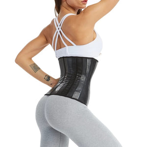 Latex Waist Trainer 25 Steel Bone Women Binders And Shapers Corset Modeling Strap Body Shaper Colombian Girdles Slimming Belt