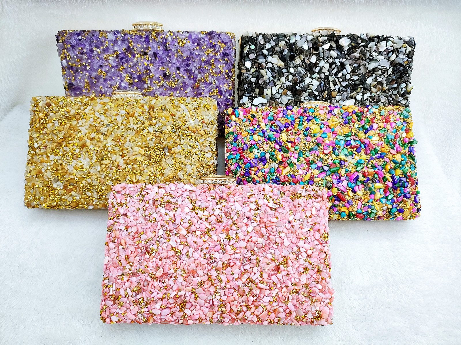 Stones Clutch Bags Women Party Purse Evening Bags Clultches Formal Party Dinner Rhinestone Handbags Crystal