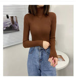 Load image into Gallery viewer, Women Sweaters 2021Autumn Winter Tops Korean Slim Women Pullover Knitted Sweater Jumper Soft Warm Pull Femme
