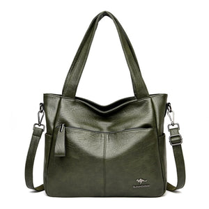 Quality Women's Leather Top Handle Bags Female Shoulder Sac Tote Shopper Bag Bolsa Feminina Luxury Designer Handbags for Woman