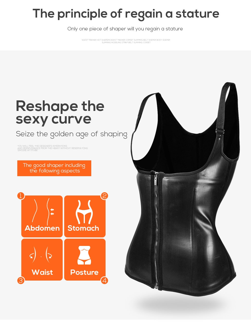 Waist Trainer Corsets Latex gaine ventre Steel slimming underwear body Shaper women Bustiers colombian girdles Modeling Strap