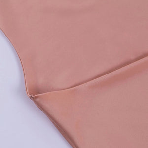 Pink Halter Neck Sexy Satin Dress Women Elegant Backless Silk Party Mini Dresses Casual Short Dress