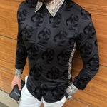 Load image into Gallery viewer, Casual Loose Turn-down Collar Mens Shirts Vintage Printing Button Short Sleeve Tops Men Clothing Fashion Streetwear
