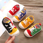 Load image into Gallery viewer, HGM Boys Canvas Shoes Sneakers Girls Tennis Shoes Lace-up Children Footwear Toddler Yellow Chaussure Zapato Casual Kids Canvas Shoes
