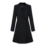 Load image into Gallery viewer, Long Sleeve Suit Jacket  Elegant Formal Office Ladies Double Breasted Vestidos
