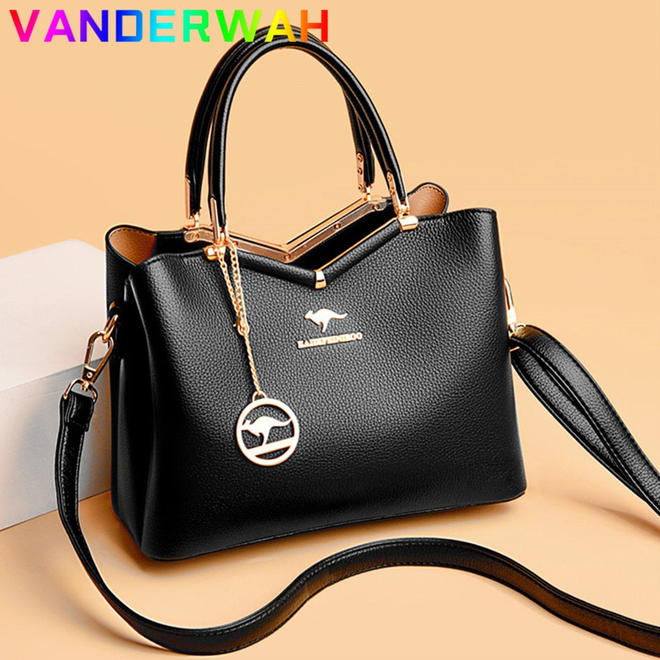 High Quality Luxury Leather Shoulder Crossbody  Bags For Females