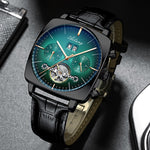 Load image into Gallery viewer, Luxury chronograph Square Large Dial Watch Hollow Waterproof mens fashion watches
