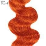 Load image into Gallery viewer, Remy Forte Blonde Body Wave Bundles With Closure Orange Brazilian Hair Weave Bundles 3 bundles Human Hair with Closure
