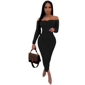 Sexy Backless Ruched Wrap Dress for Women Sleeveless Bodycon Causal Maxi Dresses Plus Size High Waist Solid Package Hip Dress