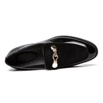 Load image into Gallery viewer, Metal Decoration Suede Driving Shoes Men  Casual Loafers Business Formal Dress Footwear
