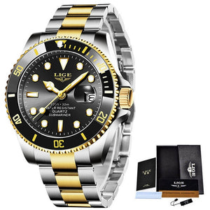 Luxury Fashion Diver Watch Men 30ATM Waterproof Date Clock Sport Watches Mens Quartz Wristwatch Relogio Masculino