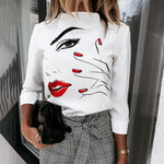 Load image into Gallery viewer, Elegant Women Chain Print Blouse Shirts New Summer Casual Stand Neck Pullovers Tops
