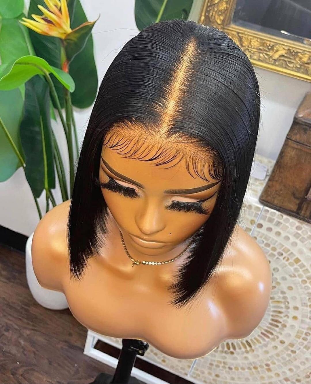 HGM Short Bob Wigs Straight Lace Wig Human Hair Wigs For Women Pre Pluck With Baby Hair Lace Front Wig Glueless Remy