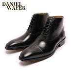 Load image into Gallery viewer, New Fashion Men Ankle Boots Men Formal Dress Leather Shoes Western Boots Cowboy Boots Lace Up Casual Shoes
