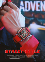 Cargar imagen en el visor de la galería, Top Brand Luxury Men&#39;s Watches Square Digital Sports Quartz Wristwatch for Men Waterproof Stopwatch
