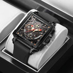 Load image into Gallery viewer, Top Brand Luxury Men&#39;s Watches Square Digital Sports Quartz Wristwatch for Men Waterproof Stopwatch
