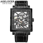 Load image into Gallery viewer, AGELOCER Sapphire Blue Skeleton Mens Mechanical Watch Top Brand Luxury Waterproof 50m Fashion Mechanical Watch Clock
