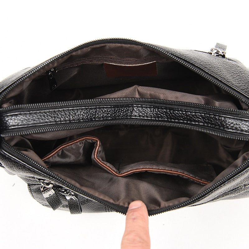 HGM Soft Leather Handbags Crossbody Bags For Women High Quality Casual Female Bags Famous Brand Shoulder Bag
