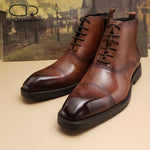 Load image into Gallery viewer, Men&#39;s Boots Shoes Genuine Leather Non-Slip Work Boots Fashion Designer Shoes
