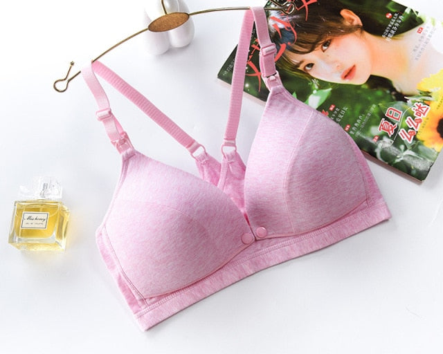 Wirefree Nursing Clothing Cotton Breastfeeding Bra for Pregnant Women Pregnancy Breast Sleep Underwear Soutien Gorge Allaitement
