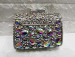 Load image into Gallery viewer, Gold  Box Bag Diamond Women Clutch Bag Crystal Party Handbag Ladies Banquet Purse Fashion Pochette Prom Evening bag
