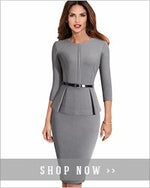 Load image into Gallery viewer, Women New Fashion Office Lady Classic Patchwork O-neck Elegant Slim Business Casual Pencil Dress
