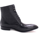 Load image into Gallery viewer, Italian Design Mens Ankle Boots Real Leather Lace Up Pointed Toe Snake Print Cowboy High Boots Wedding Party Men Shoes
