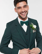 Load image into Gallery viewer, Handsome Green Groom Slim Fit Tuxedos Groomsmen Best Man Suits Men&#39;s Wedding Dress Two Button Blazer (Jacket+Pants+Vest)
