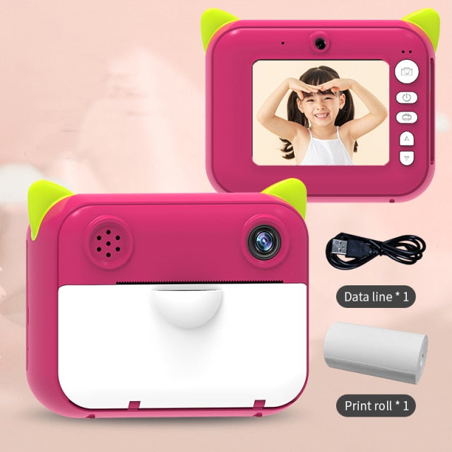 Kids Camera 1080P HD Instant Print Camera For Children Camera Digital Camera With printer Paper Toys Camera For Birthday Gifts