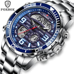 Load image into Gallery viewer, Digital Men&#39;s Watches Top Luxury Sport Quartz Wristwatch For Men All Steel Military Waterproof Clock+Box
