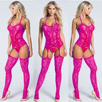 Load image into Gallery viewer, Sexy Lingerie Mesh Bodysuit Underwear Women Fishnet Bodystocking Crotchless Lingerie Mesh Porno Erotic Babydoll Teddies Costumes
