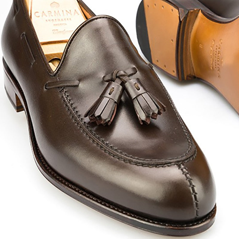 Loafers Dress Bridegroom Best Men Shoes Party Genuine Leather Original Designer Fashion Solid Shoes for Men