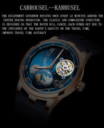 Cargar imagen en el visor de la galería, Carrousel Mechanical Watch Men Sapphire Carrusel Starry Power Reserve 80H Wristwatches
