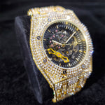 Load image into Gallery viewer, Businessmen Watch Iced Out Sapphire Luminous 30M Waterproof Mechanical Automatic Watches Full Steel Diamond Man&#39;s Clock
